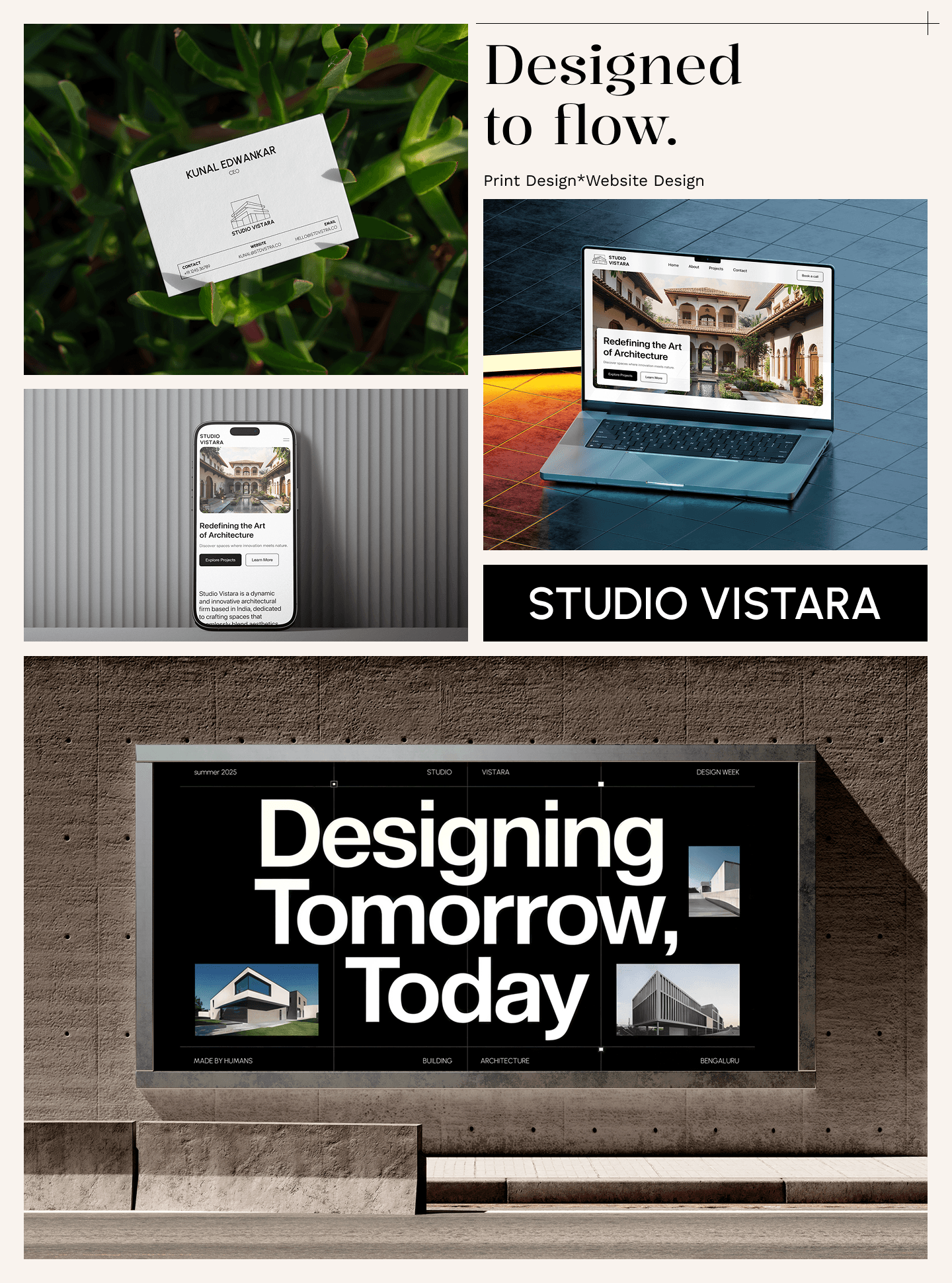 Combined portfolio overview showing core branding touchpoints.