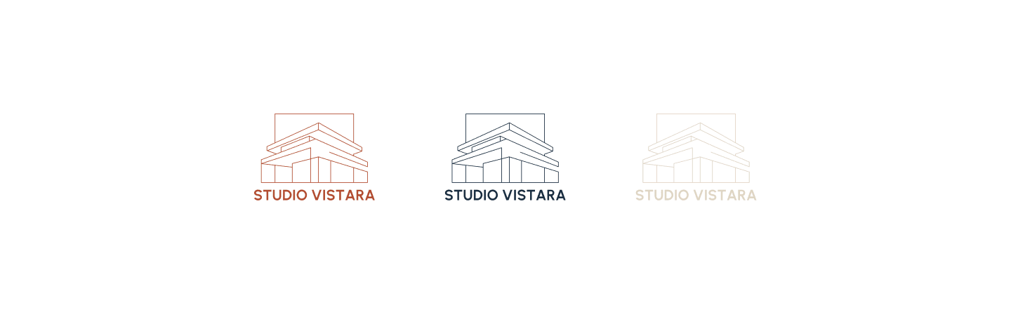 Geometric monogram monogram and secondary architectural logo systems.